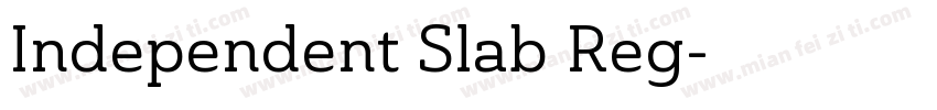Independent Slab Reg字体转换